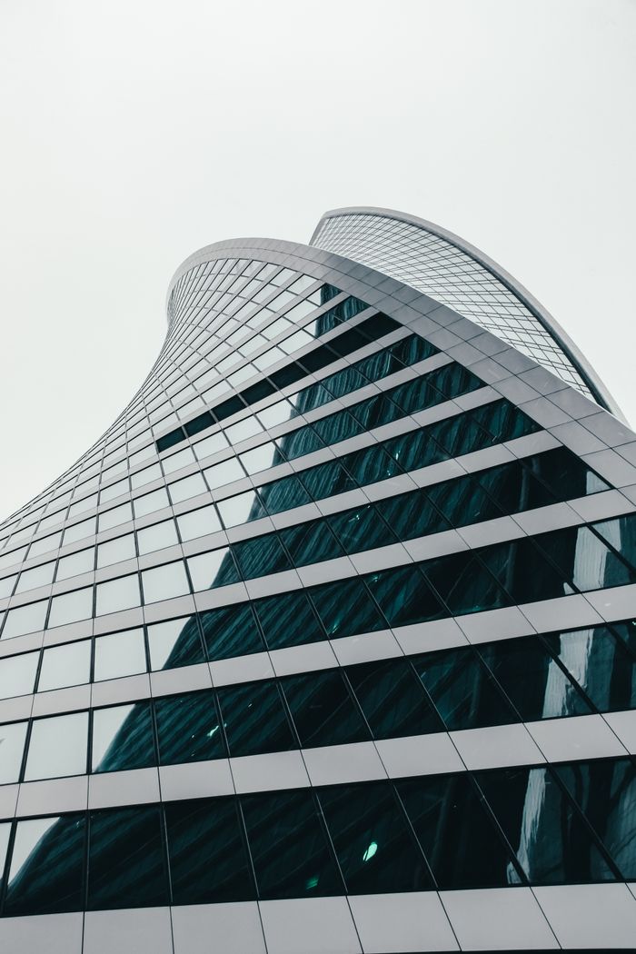 pexels photo 11010920 Dynamic low angle shot of the Evolution Tower in Moscow, showcasing modern architecture.
